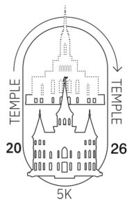 Temple To Temple 5k Run / Walk Logo